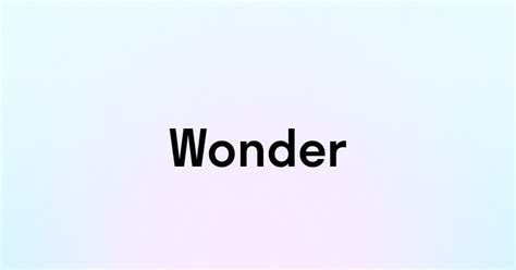 wonder произношение